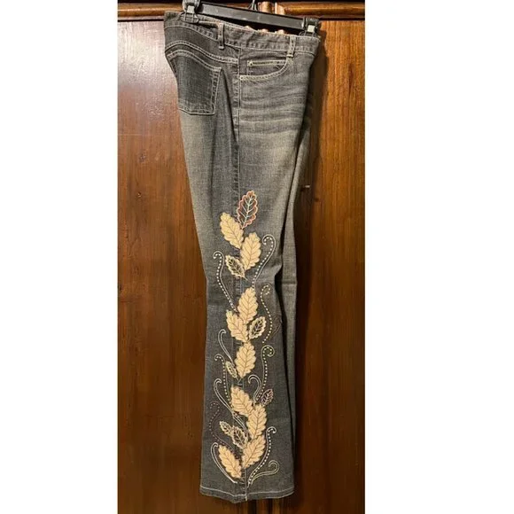 $149 Lucent Vintage Embroidered Jeans Bell Bottoms - Picture 3 of 5